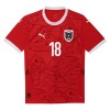 Camiseta de fútbol Austria Romano Schmid 18 Primera Equipación Euro 2024 - Hombre